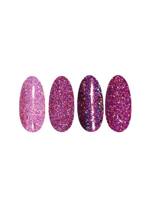 Ronney Holo Effect nail powder /22/ Pink and blue