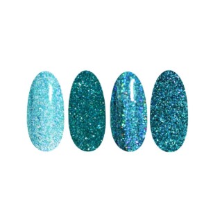 Ronney Holo Effect nail powder /24/ Turquoise