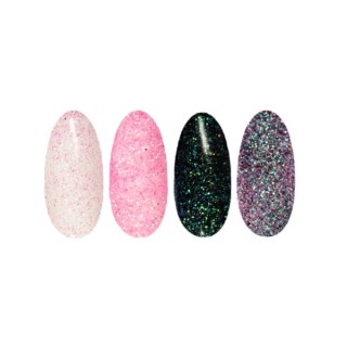 Ronney Glitter nail powder /32/ Pink