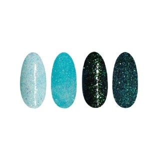 Ronney Glitter nail powder /36/ Blue