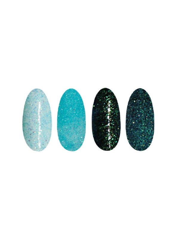 Ronney Glitter nail powder /36/ Blue