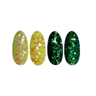 Ronney Glitter nail powder /51/ Yellow foil