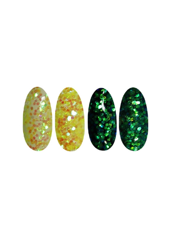 Ronney Glitter nail powder /51/ Yellow foil