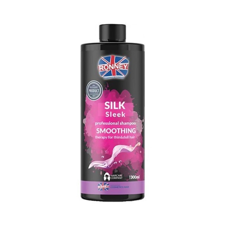 Ronney Professional wygładzający Szampon do włosów cienkich i matowych Silk Sleek 1000 ml