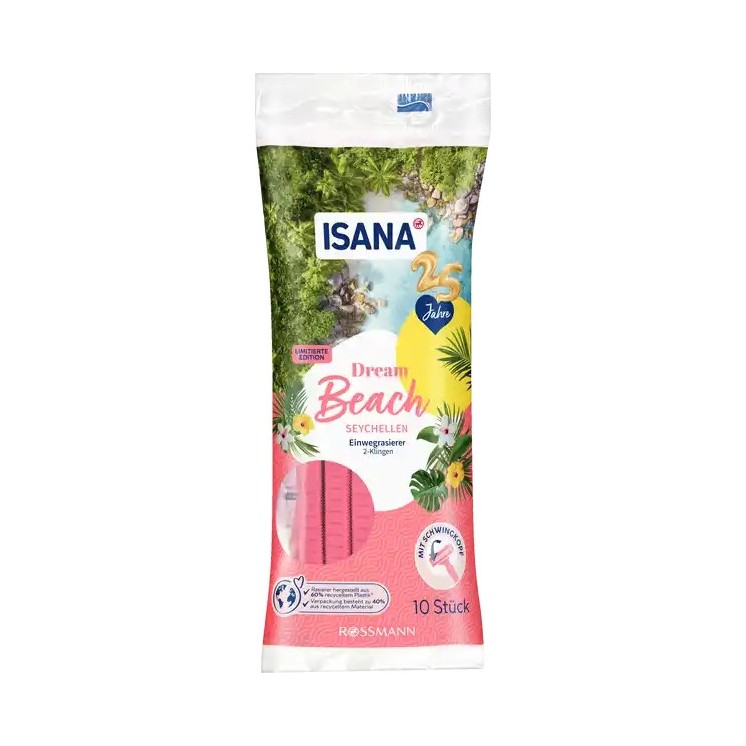 Isana disposable razors Dream Beach Seychellen 10 pieces
