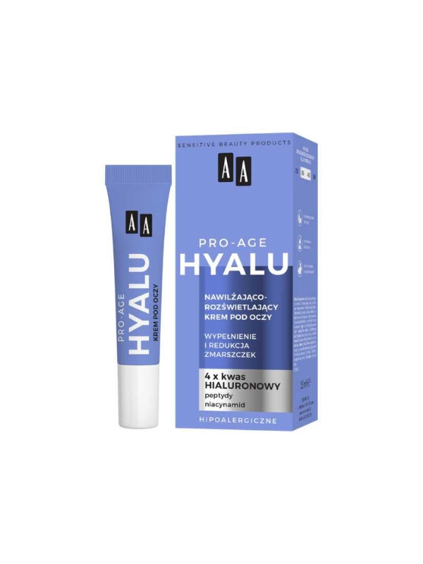 AA Hyalu Pro-Age nawilżająco-rozświetlający Krem pod oczy 15 ml