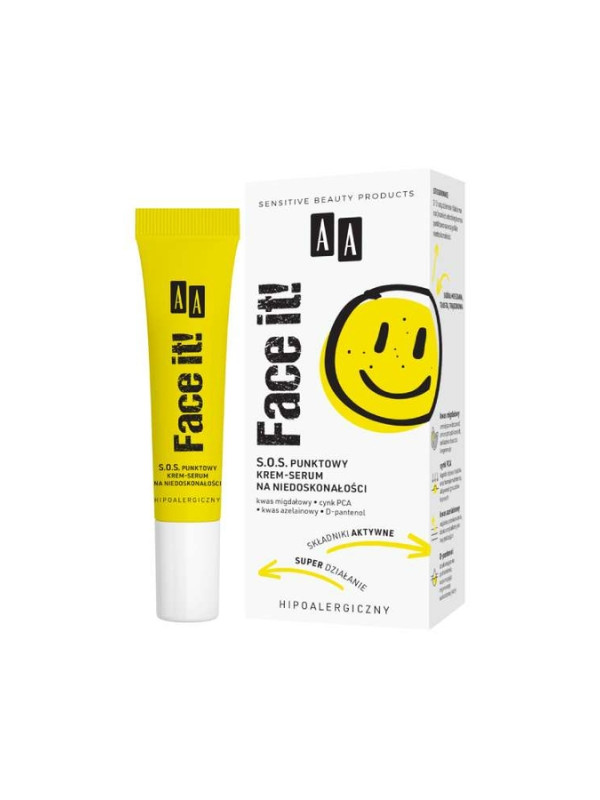 AA Face It SOS spot Cream- serum for face against imperfections 15 ml