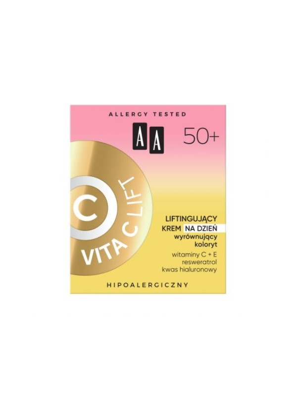 AA Vita C Lift 50+ liftingujący Krem do twarzy na dzień wyrównujący koloryt 50 ml