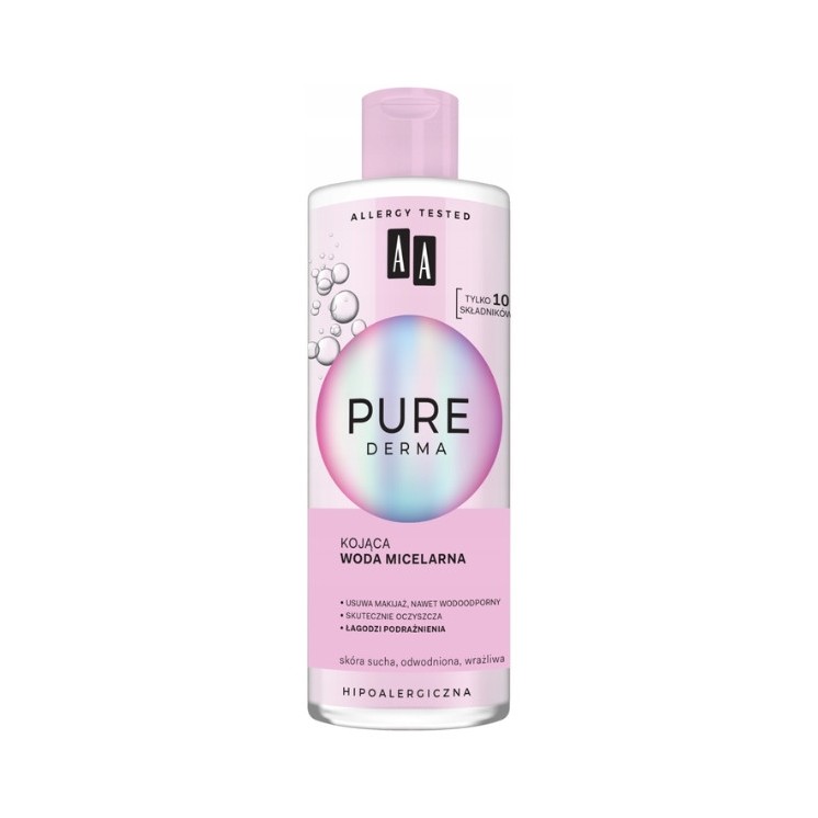 AA Pure Derma kojąca Woda micelarna do twarzy 400 ml