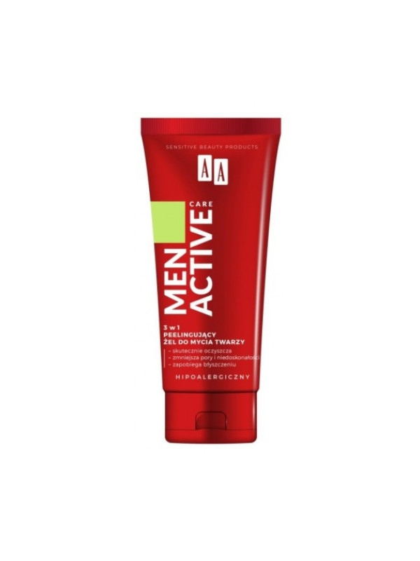 AA Men Active Care 3in1 peeling face wash gel 150 ml