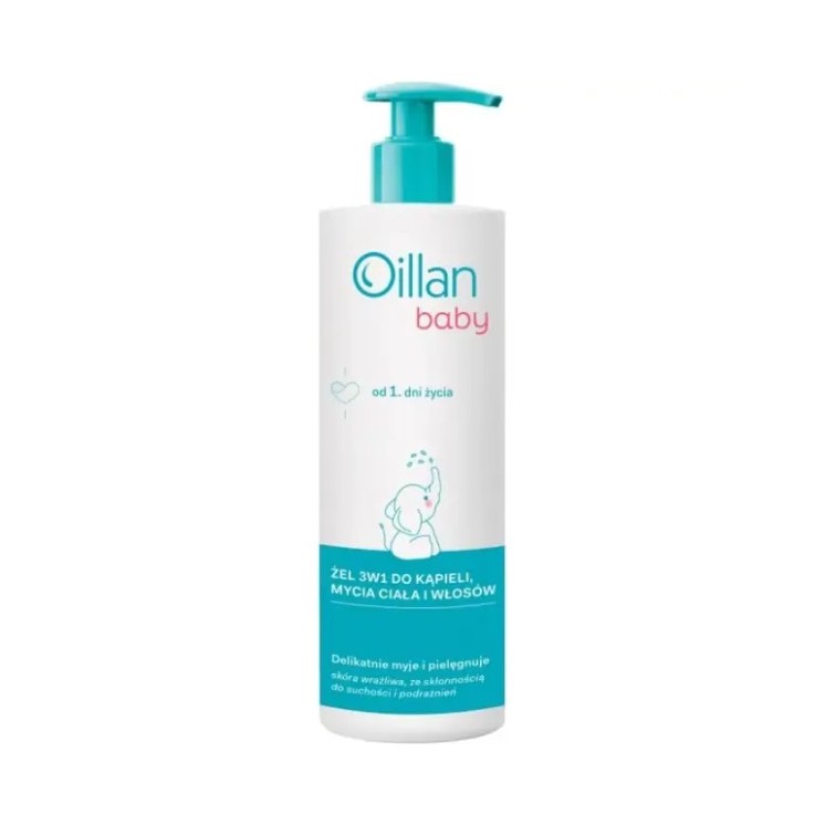 Oillan Baby 3in1 Body and hair wash gel from the first day of life 750 ml