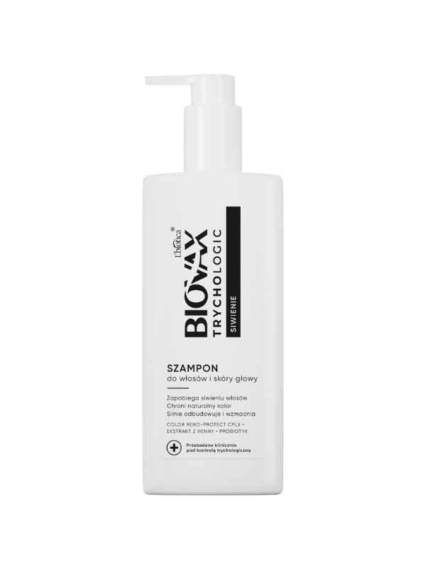 BIOVAX Trychologic Szampon do włosów i skóry głowy Siwienie 200 ml