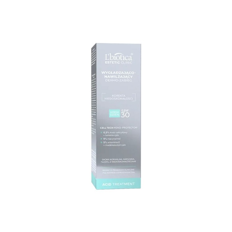 L'biotica Acid Treatment Dermo-zabieg Krem do twarzy SPF30 wygładzajaco-nawilżający 35 ml