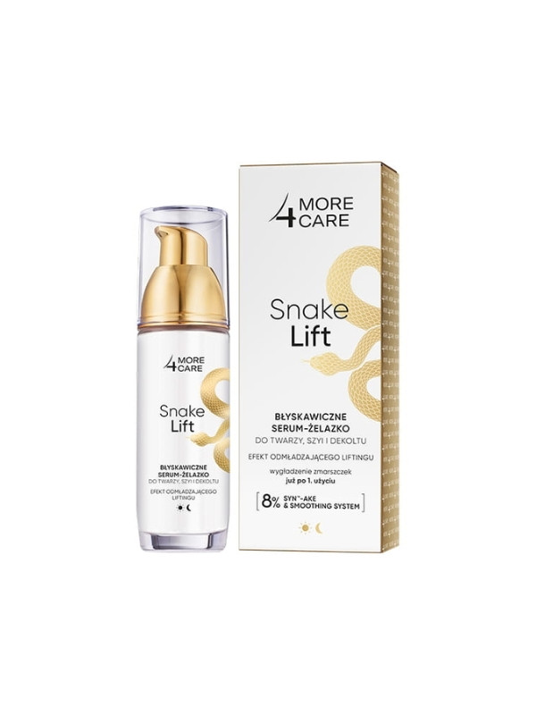 More 4 Care Snake Lift błyskawiczne Serum-żelazko do twarzy,szyi i dekoltu 35 ml