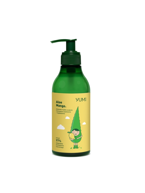 Yumi aloe liquid hand soap intensely moisturizing Mango 300 ml