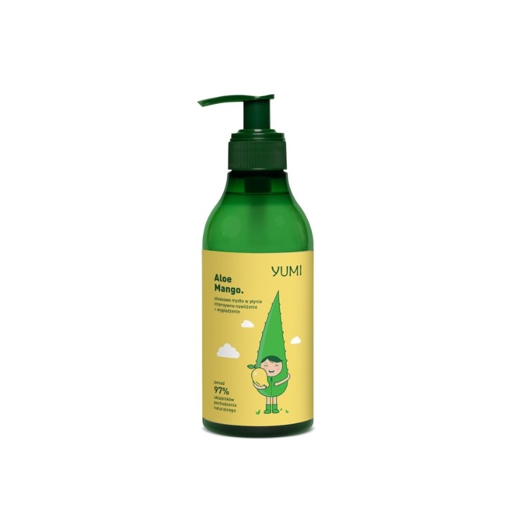 Yumi aloe liquid hand soap intensely moisturizing Mango 300 ml