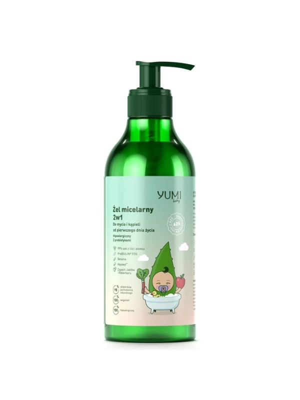 Yumi Baby AZS 2in1 micellar gel for washing and bathing from the first day of life 400 ml