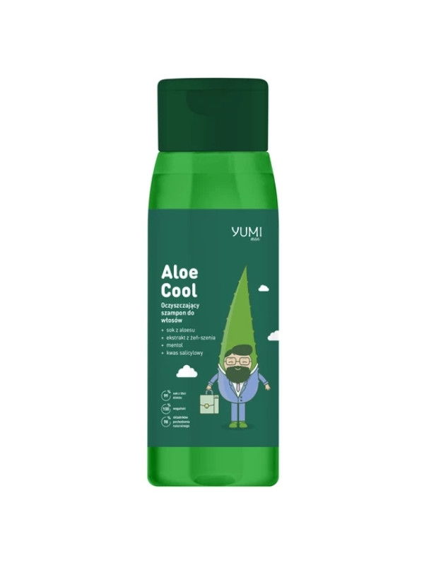 Yumi Men oczyszczający Szampon do włosów Aloe Cool 300 ml