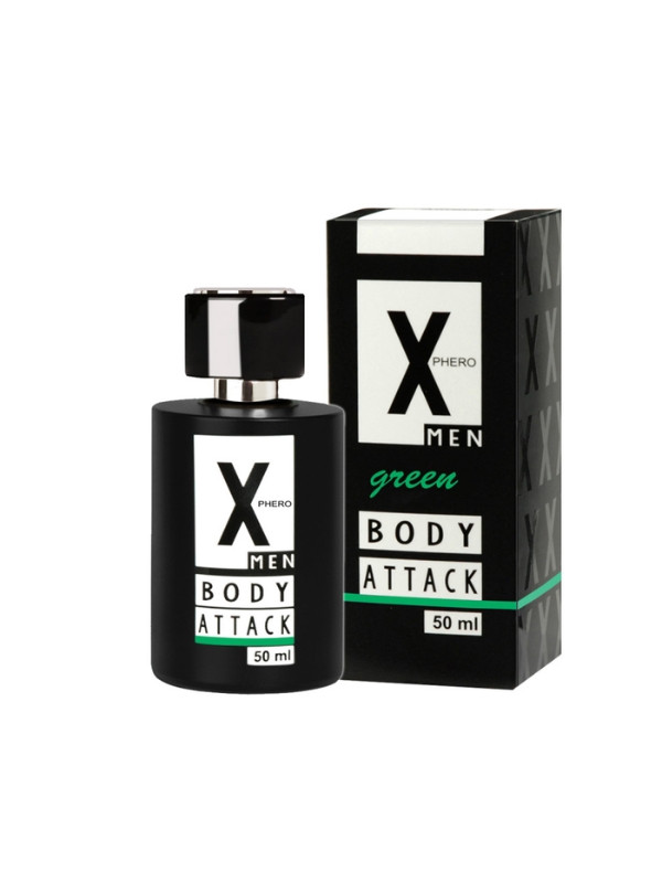 X-Phero Body Attack Green Perfume with pheromones for men 50 ml