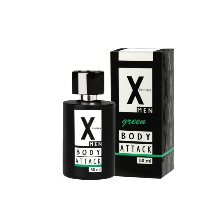 X-Phero Body Attack Green Perfume with pheromones for men 50 ml