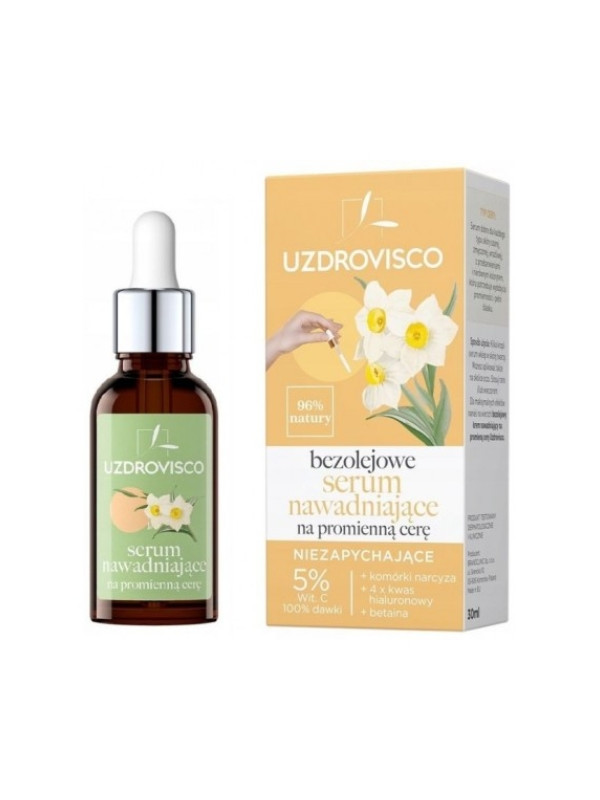 Uzdrovisco oil-free moisturizing face Serum for radiant skin 30 ml