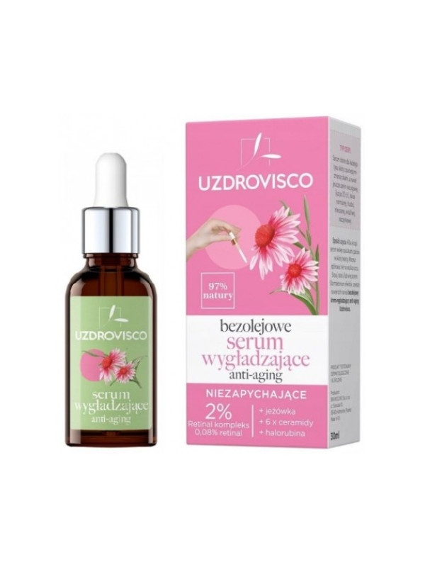 Uzdrovisco bezolejowe Serum do twarzy wygładzające Anti-aging 30 ml