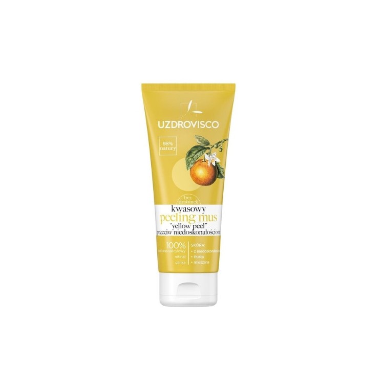 Uzdrovisco Yellow peel  bezolejowy kwasowy Peeling-mus do twarzy przeciw niedoskonałościom 60 ml