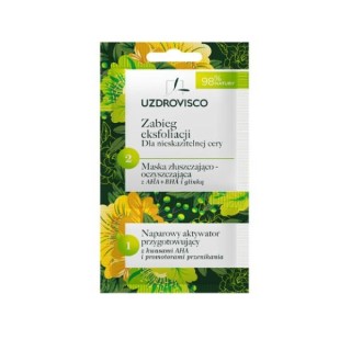 Uzdrovisco Exfoliation and cleansing treatment Facial mask with AHA and BHA acids 8 ml