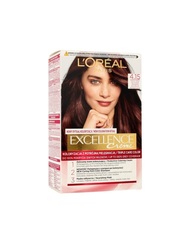 L'oreal Excellence Creme Hair dye /4.15/ Frosty Brown