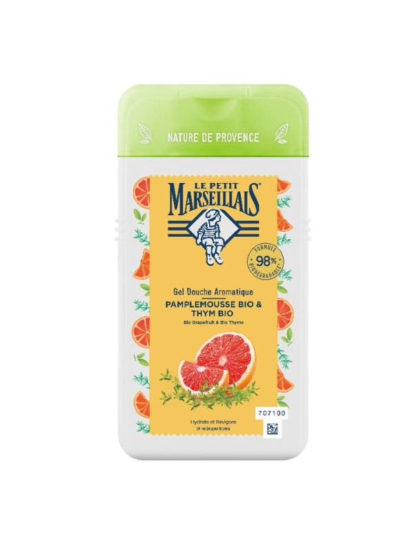 Le Petit Marseiliais Bio Shower Gel Grapefruit and Thyme 250 ml