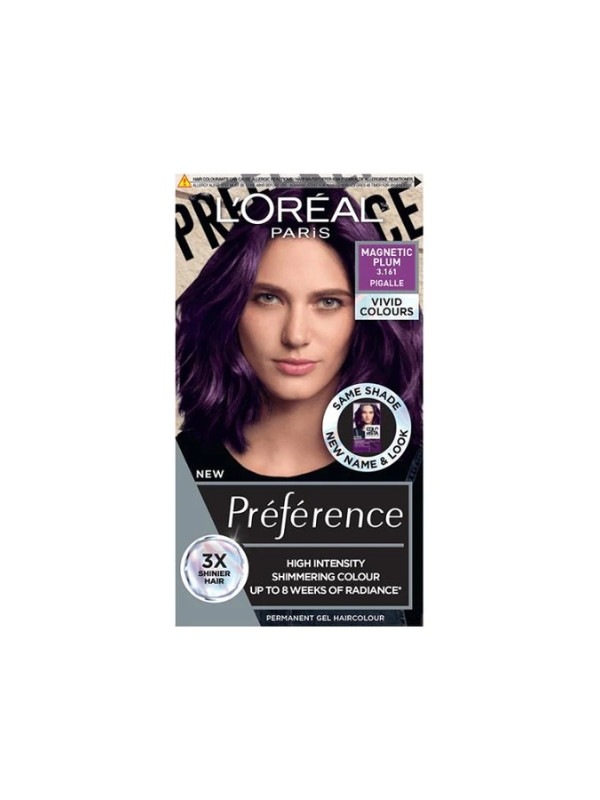 L'oreal Preference Vivid Colors Hair dye /3.161/ Magnetic Plum