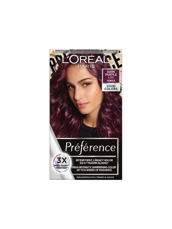 L'oreal Preference Vivid Colors Hair dye /4.261/ Dark Purple