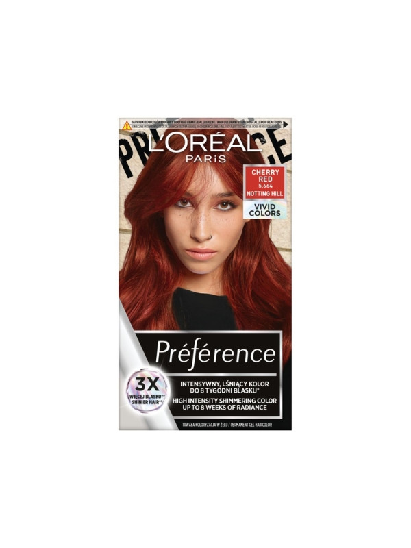 L'oreal Preference Vivid Colors Farba do włosów /5.664/ Cherry Red