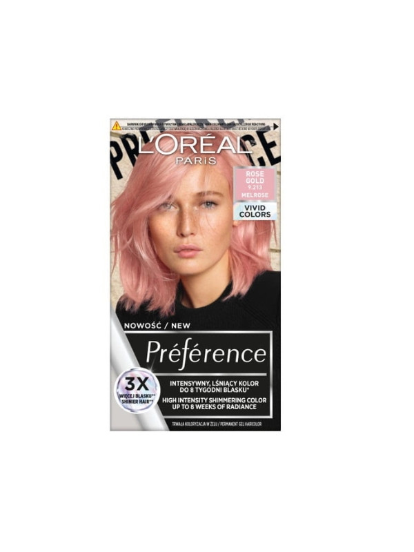 L'oreal Preference Vivid Colors Hair dye /9.213/ Rose Gold