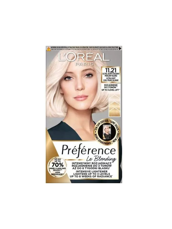 L'oreal Preference Hair dye /11.21/ Ultra-light Cool Pearl Blond