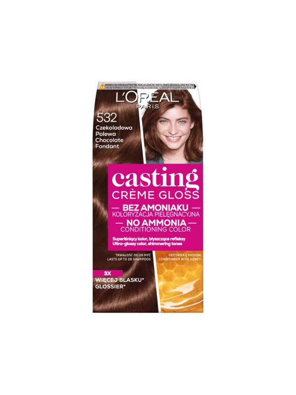 L'oreal Casting Creme Gloss Farba do włosów /532/ Czekoladowa Polewa