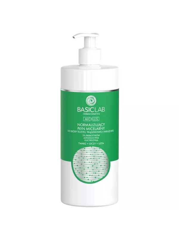 BasicLab Micellis normalizing Micellar fluid for oily and sensitive skin 500 ml