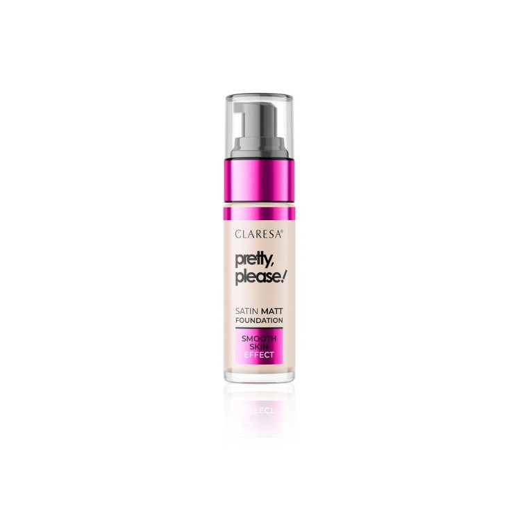 Claresa Pretty, Please! Facial foundation with a satin-matte finish /01/ Fair - light 33 g