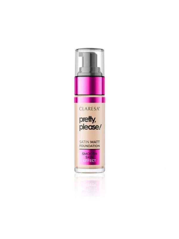 Claresa Pretty, Please! Facial foundation with a satin-matte finish /04/ Medium 33 g