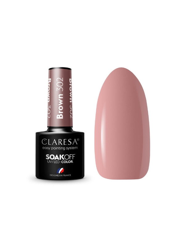 Claresa Brown Hybrid nail polish /302/ 5 g