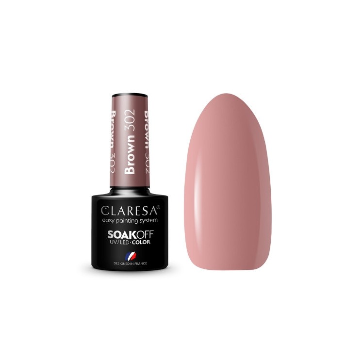 Claresa Brown Hybrid nail polish /302/ 5 g