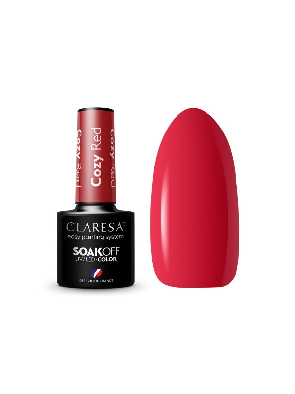 Claresa Cozy Red Hybrid nail polish 5 g