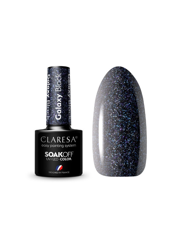 Claresa Galaxy Black Hybrid nail polish 5 g