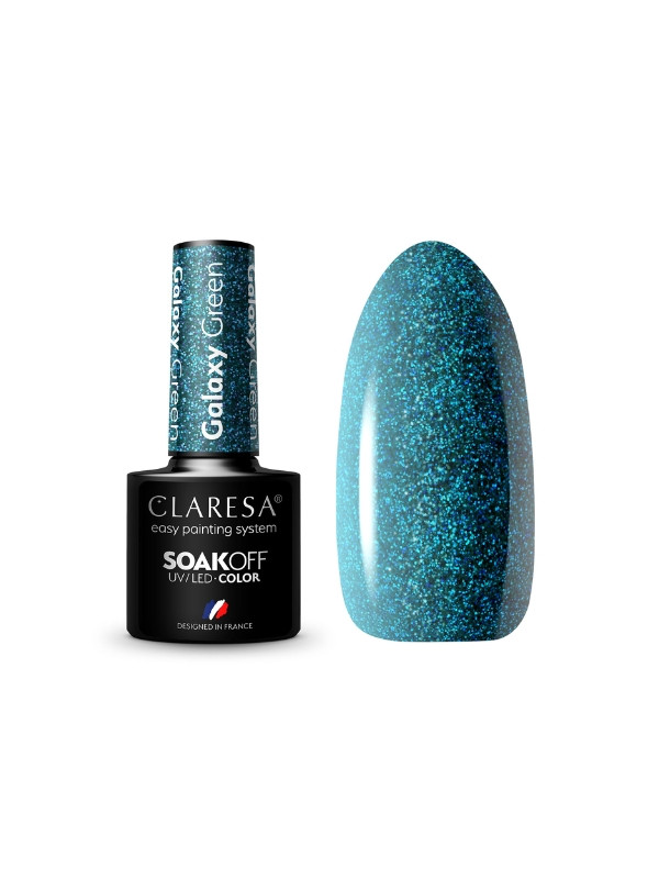 Claresa Galaxy Green Hybrid nail polish 5 g