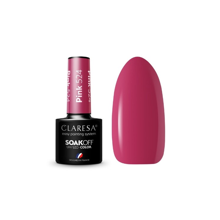 Claresa Pink Hybrid nail polish /524/ 5 g