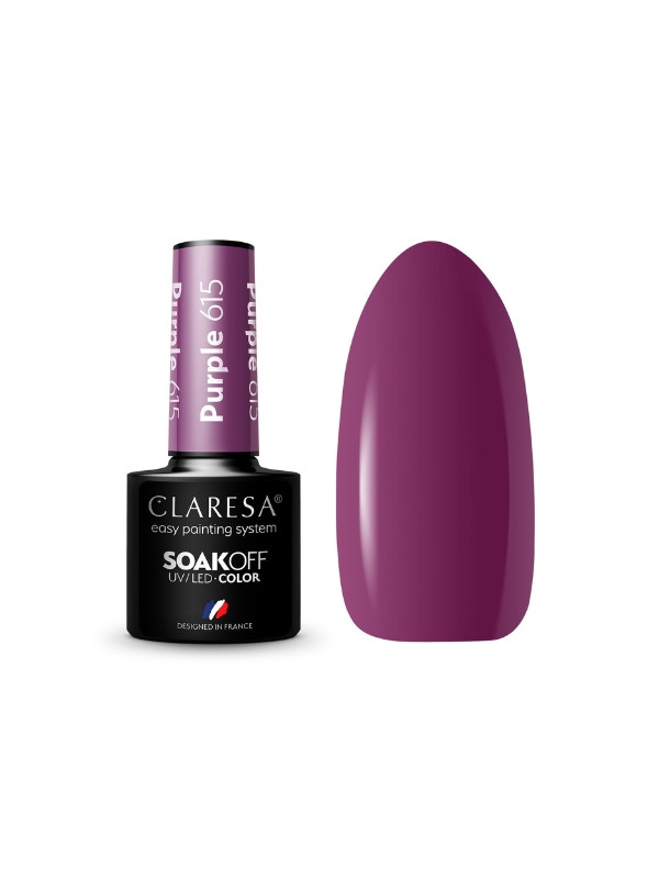 Claresa Purple Hybrid nail polish /615/ 5 g