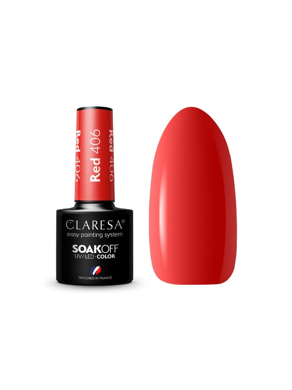 Claresa Red Hybrid nail polish /406/ 5 g