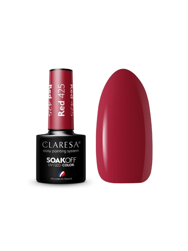 Claresa Red Hybrid nail polish /425/ 5 g