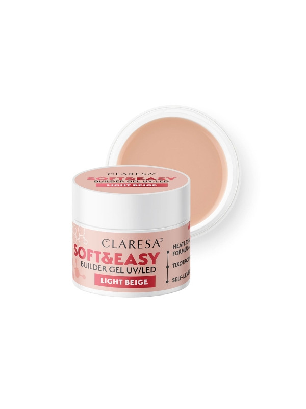 Claresa Soft & Easy Nail Building Gel Light Beige 45 g