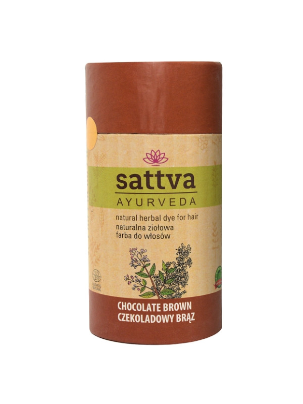 Sattva Ayurveda Natural Herbal Hair Dye Chocolate Brown 150 g